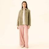 RUE DE TOKYO Cameron faded twill jakke - Sage Green
