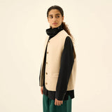 RUE DE TOKYO Cas Teddy vest - Ecru