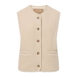 RUE DE TOKYO Cas Teddy vest - Ecru