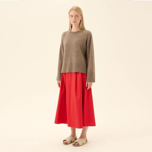 RUE DE TOKYO Kath cashmere silke sweater - Hazelnut