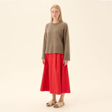 RUE DE TOKYO Kath cashmere silke sweater - Hazelnut