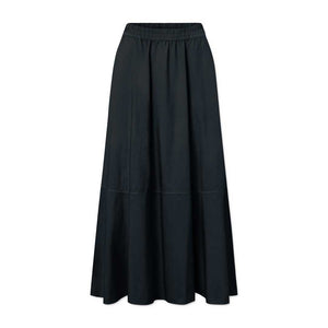 RUE DE TOKYO Petula poplin nederdel - NAVY