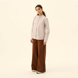 RUE DE TOKYO Plum Twill bukser - Capuccino