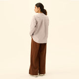 RUE DE TOKYO Plum Twill bukser - Capuccino