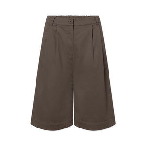 RUE DE TOKYO Prema twill shorts - Malt Brown