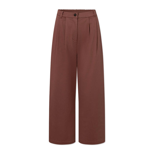 RUE DE TOKYO Prudie twill bukser - berry rose