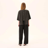 RUE DE TOKYO Prudie sandwashed tencel bukser - sort