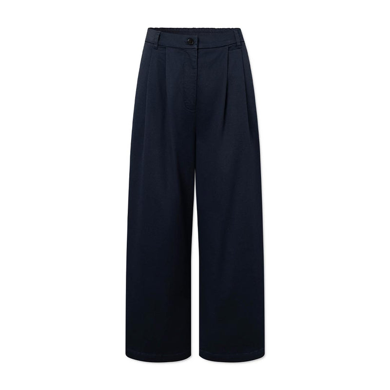 RUE DE TOKYO Prudie twill bukser - dark navy