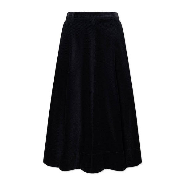 RUE DE TOKYO Pryma corduroy nederdel - ink navy