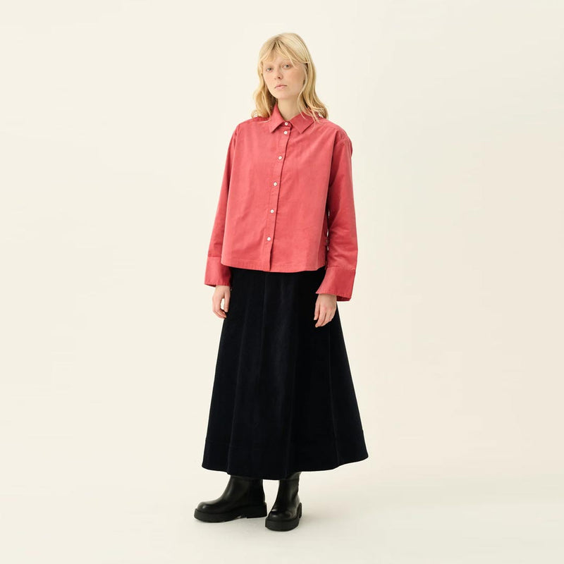 RUE DE TOKYO Sunni baby corduroy skjorte - raspberry rose