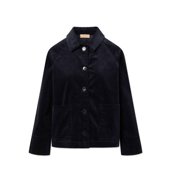 RUE DE TOKYO Chira heavy corduroy jakke - graphite grå