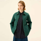 RUE DE TOKYO Cameron Twill jakke - Dark Pine Green