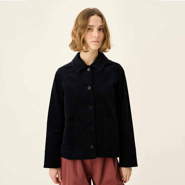 RUE DE TOKYO Chira heavy corduroy jakke - ink navy