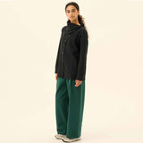 RUE DE TOKYO Prudie Twill bukser - Dark Pine Green