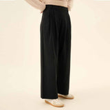 RUE DE TOKYO Prudie Sandwashed Tencel bukser - Navy
