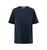RUE DE TOKYO Trish light cotton jersey t-shirt - Navy