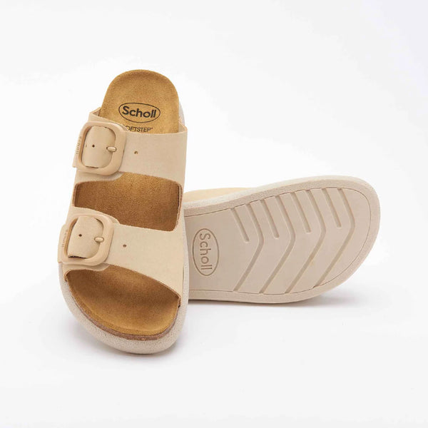 SCHOLL Noelle chunky sandaler - beige ruskind