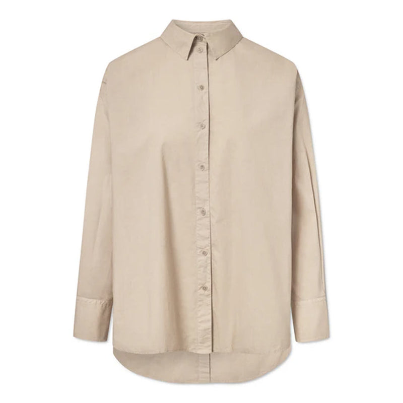 RUE DE TOKYO Sakiko skjorte - beige poplin