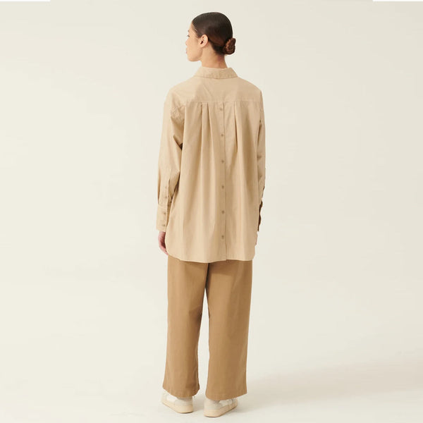 RUE DE TOKYO Sakiko skjorte - beige poplin