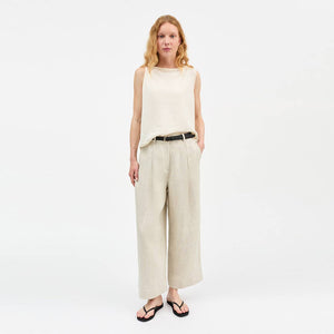 SKALL STUDIO Bob bukser - light linen