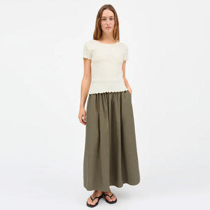 SKALL STUDIO Dagny nederdel - khaki