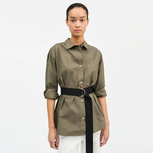 SKALL STUDIO Edgar skjorte - Khaki