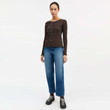 SKALL STUDIO Edie cardigan - dark brown