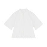 SKALL STUDIO Fleurie skjorte - hvid