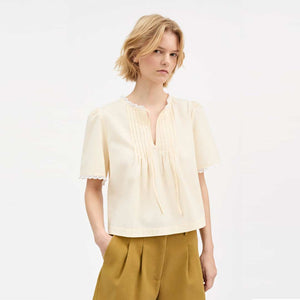 SKALL STUDIO Freesia bluse - Buttermilk