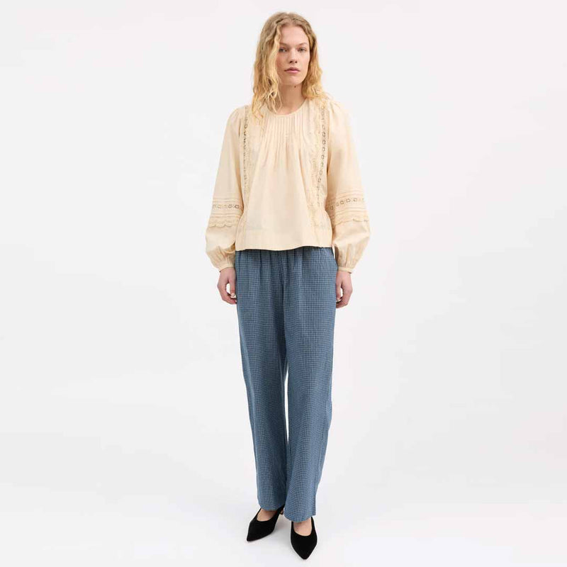 SKALL STUDIO Leaf bluse - antique beige