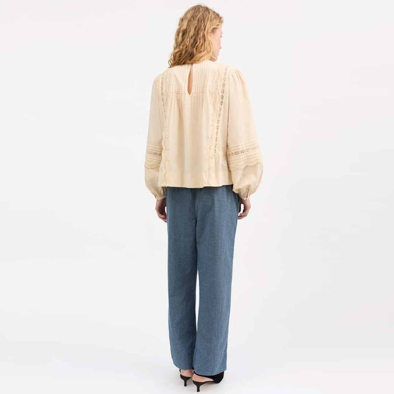 SKALL STUDIO Leaf bluse - antique beige