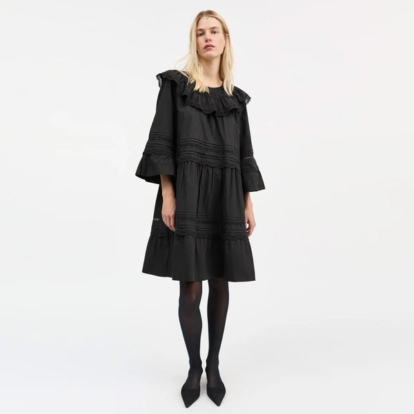 SKALL STUDIO Leaf kjole - sort