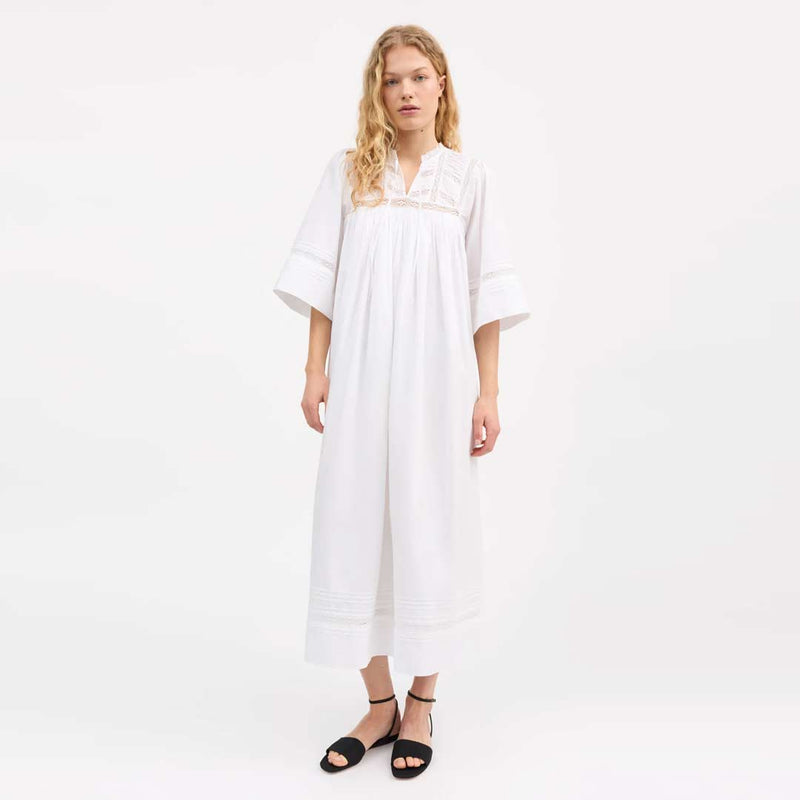 SKALL STUDIO Magnolia kjole - hvid