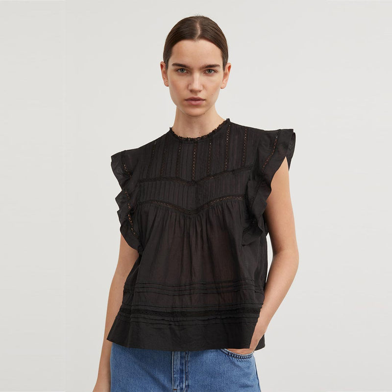 SKALL STUDIO Mirabelle top - sort