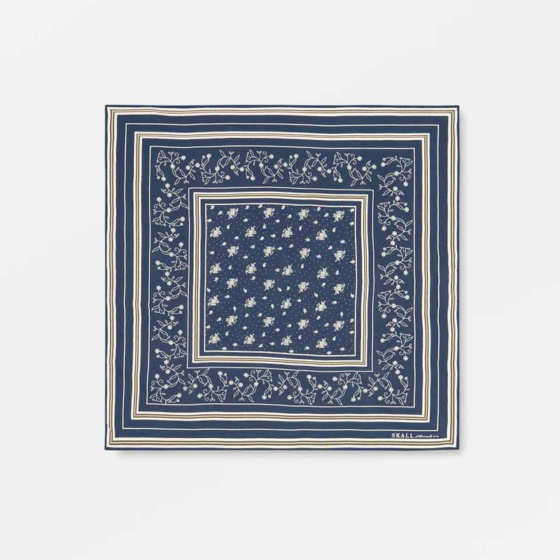 SKALL STUDIO Classic scarf 55x55 - dark navy