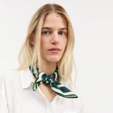 SKALL STUDIO Classic scarf 55x55 - pine green