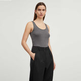SKALL STUDIO Edie top - Dark Grey melange