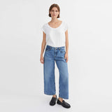 SKALL STUDIO Taylor cropped jeans - worn mid blue