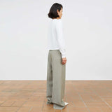 SKALL STUDIO Thom bukser - light grey/ecru