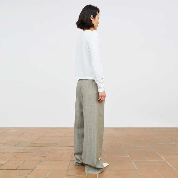 SKALL STUDIO Thom bukser - light grey/ecru