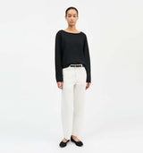 SKALL STUDIO Allison cropped jeans - off white
