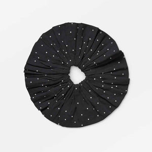 SKALL STUDIO Big scrunchie - Black/White dot