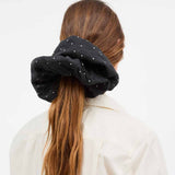 SKALL STUDIO Big scrunchie - Black/White dot