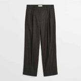 SKALL STUDIO Harry bukser - Brown/Black pinstripe