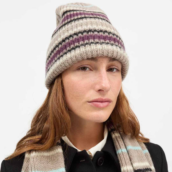 SKALL STUDIO Laura beanie - Brown mélange/Multi