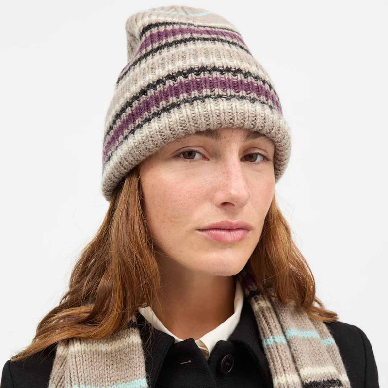 SKALL STUDIO Laura beanie - Brown mélange/Multi