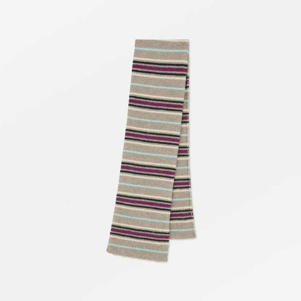 SKALL STUDIO Laura tørklæde - Brown mélange/Multi