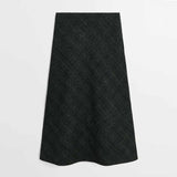 SKALL STUDIO Mila skirt - Green check structure