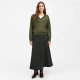 SKALL STUDIO Mila skirt - Green check structure