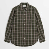 SKALL STUDIO Nico skjorte - Green/White Check